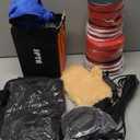 Cordless Car Buffer Polisher, SPTA Polisher with 2Pcs 12V Lithium Rechargeable Battery Brushless Polisher with Variable Speed, Portable Polisher with Polishing Pads Kit For Waxing