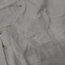 Tankaneo Womens Puff Sleeve Shirts Peter Pan Collar Button Down Cotton Blouse Casual Summer Textured Tops (Medium, White)