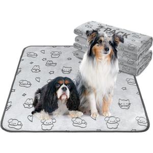 Qeils Reusable Puppy Pads, 2 Pack Washable Pee Pads for Dogs, Waterproof Non Slip Wee Wee pad, Absorbent and Leakproof Training Mats for Potty, Crate, Playpen, Bed, Sofa, 36"x 36"