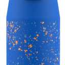 ZULU Kids Flex 12oz Stainless Steel Insulated Water Bottle, Toddler Cup with Silicone Spout, Leak-Proof Locking Flip Lid and Carry Loop for School Backpack, Lunchbox, and Outdoor Sports, Blue