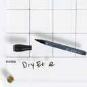 U Brands Acrylic Monthly Dry Erase Calendar White Board, Clear with Gold Finish Hardware, 16 x 16