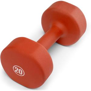 Marcy Neoprene Dumbbell, Single Piece, 20-lb, Terracotta