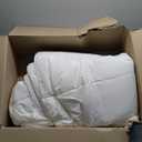 STWIENER 100% Viscose Made from Bamboo Comforter for Hot Sleepers- Breathable Cooling Silky Soft Duvet Insert Queen Size-with 8 Corner Tabs- All Season Comforter (88x88 Inches, White)