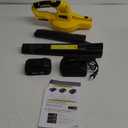 SnapFresh Cordless Leaf Blower with Battery & Charger, 20V Electric Leaf Blower for Lawn Care, Battery Powered Leaf Blowers Lightweight for Patio/Yard/Garden Blowing (YELLOW)