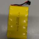 7.2V Ni-MH Battery Pack, Rechargeable AA Battery with USB Charge Cable, SM 2P Plug for RC Car, Truck, Tank, Boat, Toys, YA 13258 Ni-Cd AA400mAh 7.20