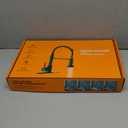 Durable Kitchen Sink Faucet with Sprayer, Compatible with 1 Hole or 3 Hole, 360 Rotatable Commercial Pull Out Kitchen Sink Faucets Spring Laundry Camper Utility Wet Bar (Pull Out, Brushed Nickle)