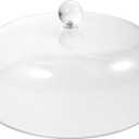 9" Clear Cake Dome Acrylic Cake Display Cover Round Cake Cover Dessert Diaplay Stand Lid with Knob Transparent Food Loaf Cake Cloche for Party Wedding Hotel