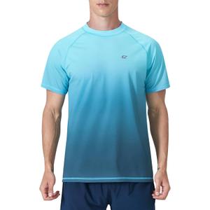 Men's Rash Guard Swim Shirts Summer UPF 50+ UV Sun Protection Quick Dry Beach Fishing Water Shirts T Shirts for Men (Medium)