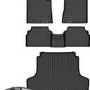Wayhigh Floor Mats & Cargo Liner for 2020-2026 Hyundai Sonata/Sonata Hybrid or 2021-2026 Kia K5 (Only FWD Models), All Weather TPE Waterproof Heavy Duty, Floor Mats Custom Fit for Sonata Accessories