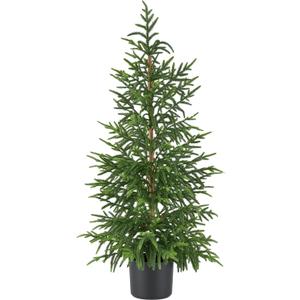 HIKISS Hyper-Realistic Artificial Norfolk Pine Tree 4ft (48")| Lifelike Faux Christmas Tree, UV Rated Fake Potted Plants for Indoor Outdoor Home Front Porch Christmas Dcor & Office Dcor