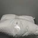 MIULEE 26x26 Euro Pillow Inserts,Set of 2 Down Feather Throw Pillows for Couch Sofa Bed, Decorative Fluffy Throw Pillow Inserts Cotton Fabric,White