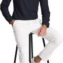 Scrub Shirt for Men Lab Medical Polo Nurse Doctor Stand Up Collared Long Sleeve Medicine Work Top (Black, XXL)