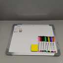 Small Weekly Calendar Dry Erase Whiteboard for Wall, 16" x 12" Magnetic Dry Erase Board, Hanging Double-Sided White Board, Portable Board for List, Kitchen, Planning, Memo, Home, Office (Red)