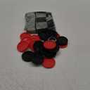 Lulu Home Jumbo Checkers, Giant 3-in-1 Checkers Game Rug Board Game Set, 2 Players