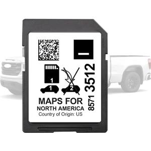 85713512 Navigation SD Card, Updated North America Maps for 2019-2024 Enclave Encore Envision, CT4 CT5 XT6, Escalade, Camaro Corvette, Silverado Sierra Yukon