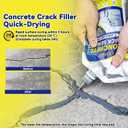 Concrete Crack Filler,Self Leveling Cement Magic Crack Filler for Concrete