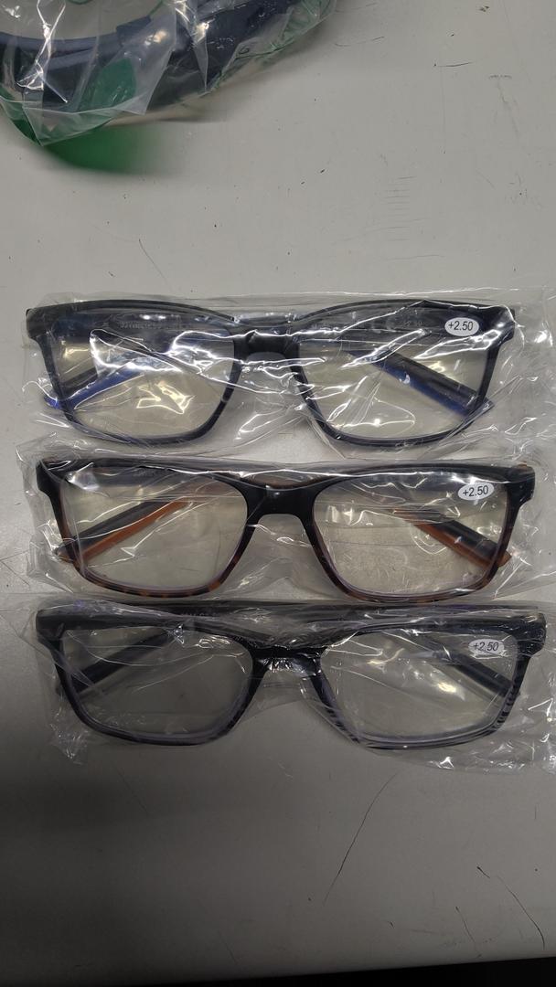 3 pack +2.50 glasses