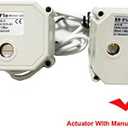 2 Way 12V/24VAC/DC 9-24V CR5-02 On/Off Auto Return Electrical Position Feedback Motorized Ball Valve (1/4" Brass)