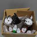 ILLUMINEW Halloween Solar Pathway Lights, Set of 10 Multicolor LED Landscape Lights for Yard Lawn Patio Walkway Decor (10 Pack-Black)