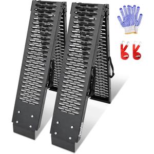 Temushom 83" Black Series Folding Truck Ramps, 1000 Lbs Capacity, 2 Pcs