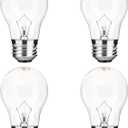 Appliance Oven Light Bulb A15 40W High Temperature 500 Degrees Resistant for Refrigerator Over Stove Microwave Range Hood Lava Lamp Replacement Bulb E26 Medium Base 120V Warm White