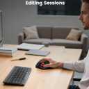 SABLUTE Trackball Mouse with 5-Level DPI, Ergonomic Mouse Wireless 2.4G Plug-and-Play for 3 Devices