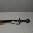 EXCLUSIVE HOME Torch 1" Curtain Rod and Coordinating Finial Set, Matte Bronze, Adjustable 36"-72"
