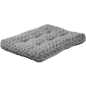 MidWest Homes for Pets XXS QuietTime Deluxe Gray Ombr Swirl Plush Pet Bed, Machine Washable, Non-Skid Bottom, Soft Crate Mat for 18-inch Crates