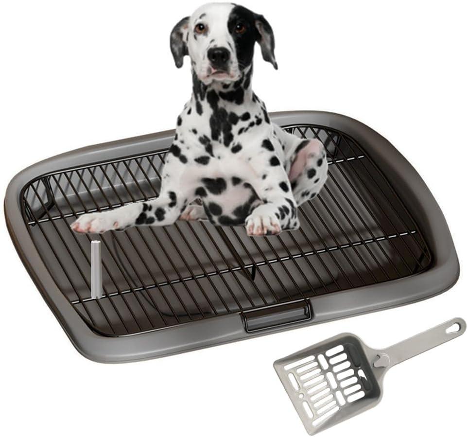 Pet Training Tray Pet Training Pads Holder Dog Toilet Pee Pad Holder Indoor Dog Potty Tray Easy Cleaning Removable Mesh (L)