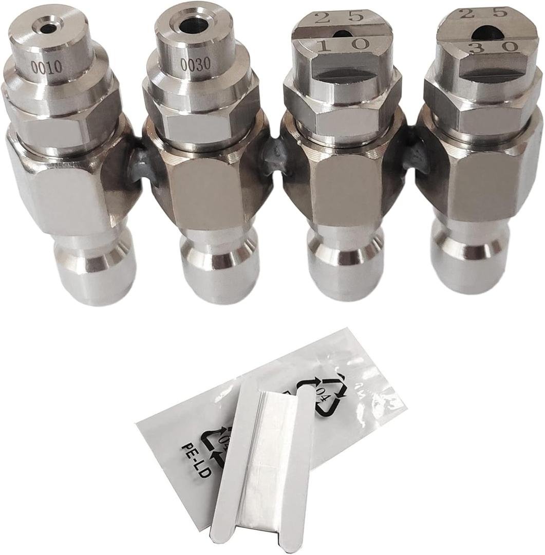 Pressure Washer Nozzle,Jrod 4 Way Washing Tip Holder for 4 GPM Pressure Washer,J Rod Soft Wash System Nozzle 1/4" Quick Connect 0 25
