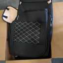 Aierxuan Seat Covers for Cars Pickup 2007-2025 GMC Sierra Chevy Chevrolet Silverado 1500 2500HD 3500HD Trail Boss Z71 Crew Double Extended Cab Waterproof Leather (Full Set, Black-White)