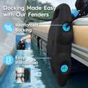 AWEMUFA Boat Fenders Easy to Install Bumper for Docking Ideal Fender for Pontoon, Bass, Jet Ski and Fishing Boats