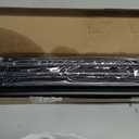 Curtain Rods for Windows 16 to 92 Inches, Curtain Rod Max Adjustable Length of 104 IN, 1" Diameter Drapery Rods Round Finials, Black, Pack of 1
