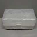 Avlcoaky Tackle Box Large 3 Layers Plastic Portable Storage Box Fishing White Tackle Box Organizer Art Craft Tool Box