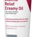 CeraVe Eczema Relief Creamy Body Oil, Eczema Calming Cream With Colloidal Oatmeal & Safflower Oil For Dry Skin & Itchy Skin Relief, Steroid Free & Paraben Free, 8 Ounce
