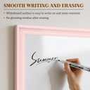White Board for Wall, 36'' x 24'' Magnetic Dry Erase Board, Pink