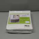 Dorm Bed Skirt for Twin XL Bed| White Color|32 Inch Drop|100% Clean Microfiber|110 GSM for Maximum Opaqueness| Wrap Around Style| Classic and Stylish Dorm Room Essential