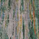 2x3 Green Teal Orange Multi Modern Abstract Rug for Entryway, Super Soft Small Washable Area Rug, Non-Slip Kitchen Rugs, Low-Pile Mat for Bedside, Foyer, Indoor Door Mat