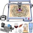 Creality 10W Laser Engraver, Falcon Pro with 3-in-1 Laser for Wood Engraving, 72000mW Efficient Laser Engraving Machine Fit, for Wood, Metal, Paper, Acrylic, Leather, Glass Tumbler Ring, 17" x 16"