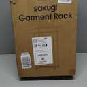 Metal Clothes Rack - Double Rod Clothing Rack with Fixed Design and Rolling Wheels, Coat Rack with Built-In Shelf for Closet Organizers and Storage (38.5" x 16.9" x 59.0", Black)