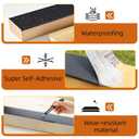 Butyl Joist Tape for Decking 2''50', 4 Rolls Weather-Resistant Deck Joist Tape 2 inch, Waterproof and Anti-Corrosion Joists Deck Tape, Self-Adhesive Flashing Joists Tape for Wood Decks Beams Roof