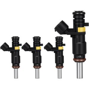 2005-2016 4PCS Fuel Injectors Compatible for MINI Clubman R55, Cooper Base R56 Cabrio R57,Coupe R58,Roadster R59,Countryman R60,Paceman R61, Replace 13537528176