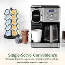 Cuisinart 12-Cup Coffee Maker, Single-Serve Brewer Glass Carafe, Automatic Hot & Iced Coffee Machine, Brew Strength Control and Pause, SS-16, Stainless Steel