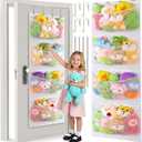 Upgraded Assembly Type Stuffed Animal Storage. Original Design & Patented, 4 Components Over the Door Organizer, Adjustable Stuffed Animals Storage, Suitable for Doors and Walls of Various Heights.