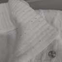 QOSOQ Men's Casual Sweatshirt Pullover Sweater Casual Long Sleeve Stand Collar Quarter Button Sweaters Medium