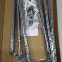 WEKIS 12 Inch Heavy Duty Floating Shelf Bracket, Wall Mounting Industrial Black Shelf Brackets, 1/5 Inch Thick Iron Metal Brackets for Shelves 6 Packs