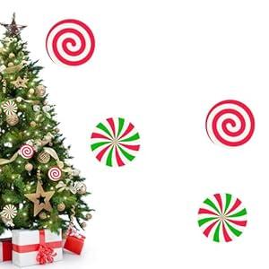 Christmas Tree Decorations, 24 PCS Wood Christmas Tree Hanging Ornament Holiday Xmas Ornaments Xmas Decorations Decor Home Indoors