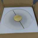 White Alabaster Wall Sconce Brass Natural Marble Wall Sconce Vintage Gold Round Store Modern LED Wall Light Fixture Mid Century Wall Mounted Lamp for Bedroom Hallway Living Room Bathroom