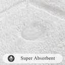 SHACOS Large Soft Bathroom Rugs 24"x60" Long Bath Runners Non Slip Washable Absorbent Bath Mats Carpets Bathroom Tub Double Sink Vanity Floor Mats, White 2'x5'