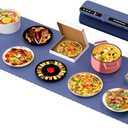 Electric Silicone Food Warmers for Parties Buffet XXL 40X15 Extra Extra Large Food Warming Mat Keep Food Warm Last 18H Even Heating 104F to 248F with Child Lock Easy Clean